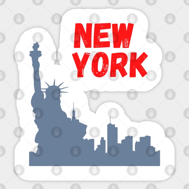 New York Cool Sticker by Rabih Store